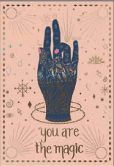 Greeting Card Hand of Magic Birthday