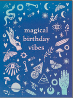 Greeting Card Magical Vibes Birthday