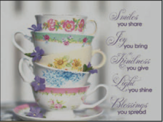 Greeting Card Tea Party Birthday