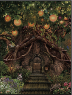 Greeting Card Forest Tree House Birthday
