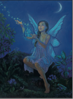 Greeting Card Fairy Fireflies Birthday