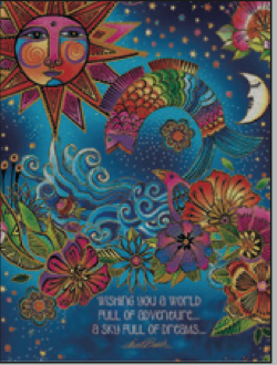 Greeting Card Sun Fish Leaping Birthday