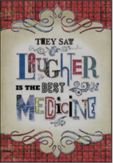 Greeting Card Laughter Best Medicine Get Well