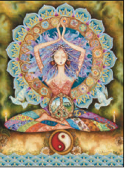 Greeting Card Yin Yang Peace Yoga Friendship