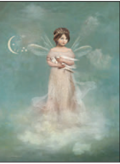 Greeting Card Fairy Child Dove Encouragement