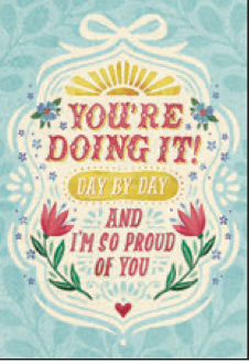 Greeting Card Doing It Encouragement