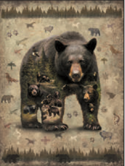 Greeting Card Bear Family Inspiring Words