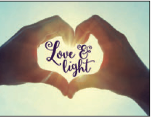 Greeting Card Love & Light Friendship