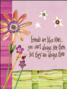 Greeting Card Friends Like Stars Friendship