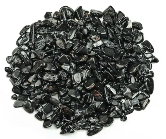 Tourmaline Black Chips Tumbled 1 oz