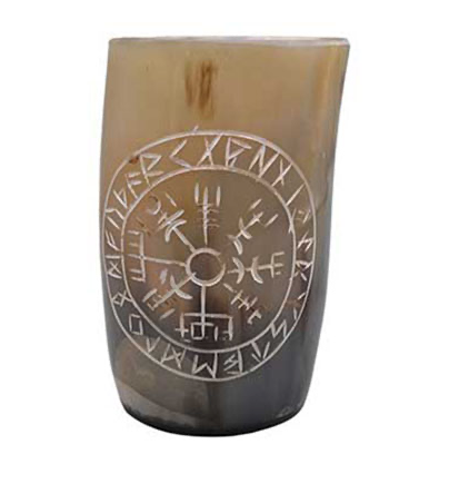 Mug Buffalo Horn Rune 4" on a white background