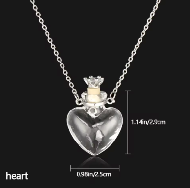Pendant Glass Vial Bottle in Shapes