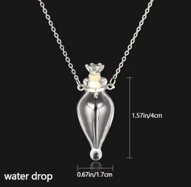 Pendant Glass Vial Bottle in Shapes