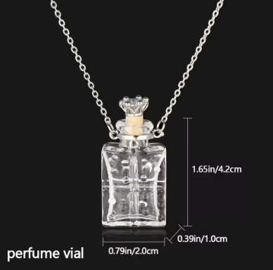 Pendant Glass Vial Bottle in Shapes