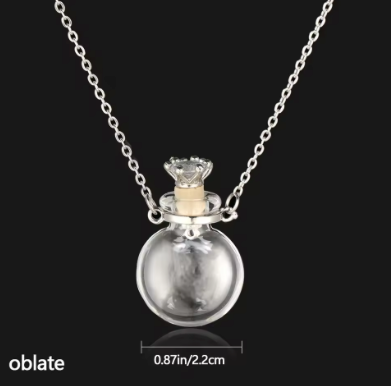 Pendant Glass Vial Bottle in Shapes