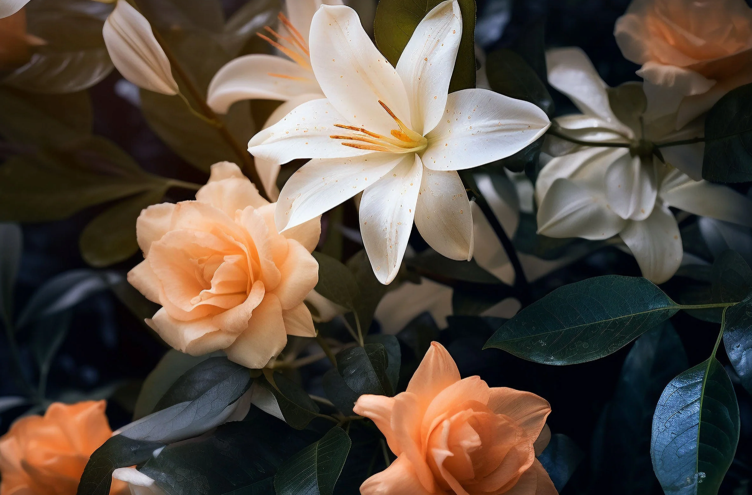 Musk White Fragrance Lilly and rose