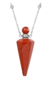 Necklace Pendulum Bottle Red Jasper