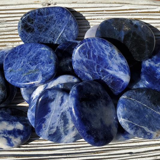 Sodalite Tumbled Disc 2.50