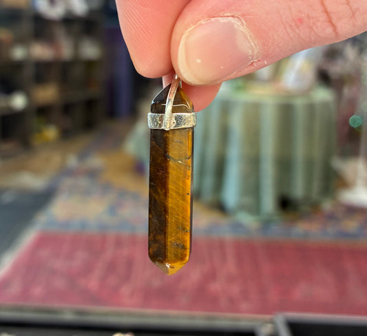 tiger eye yellow with silver