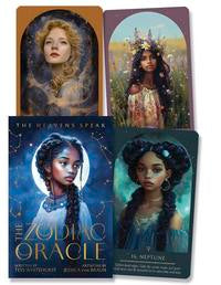 'The Zodiac Oracle' by Meltemi, each featuring a different woman with a natural background.