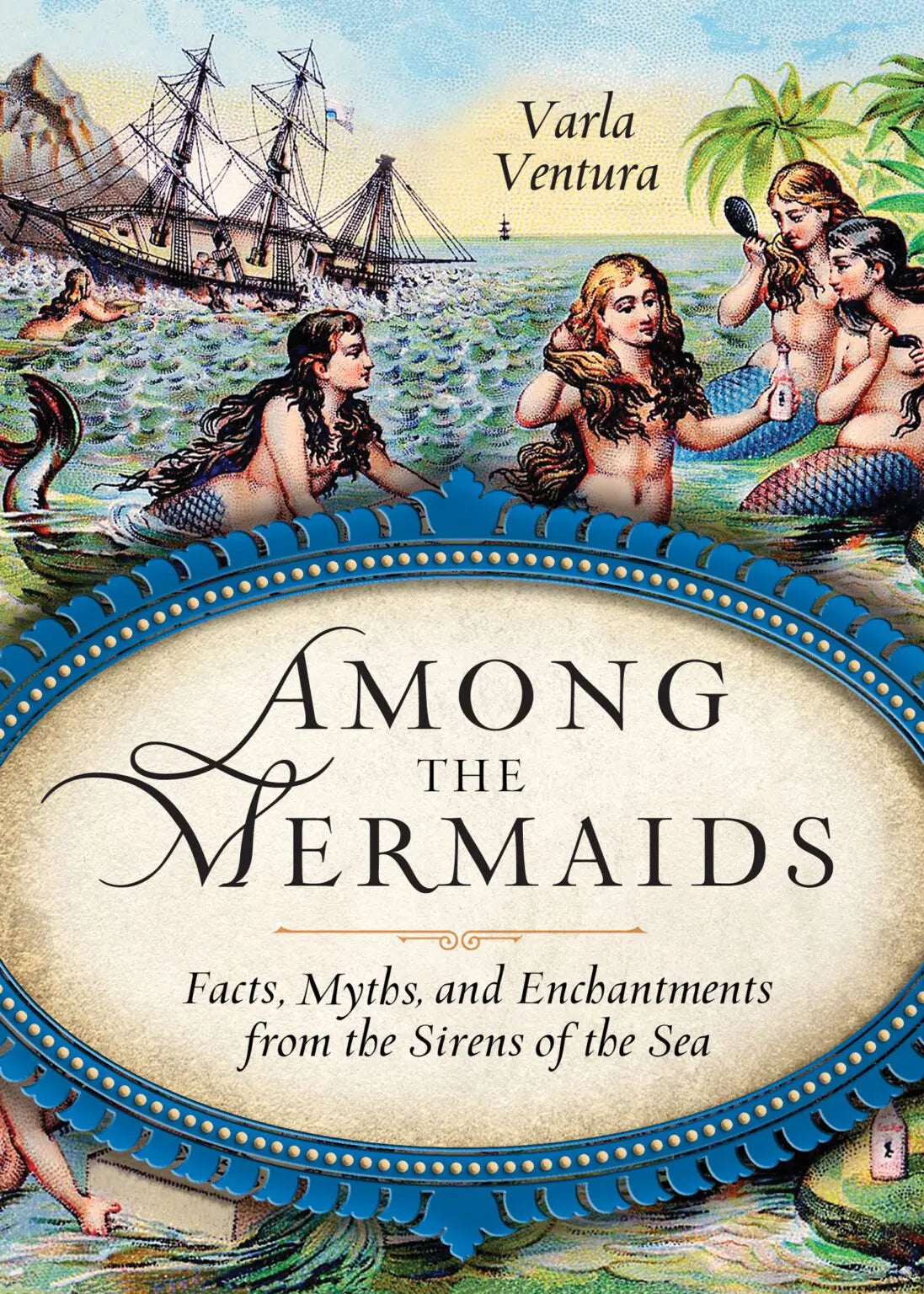 book cover image: group of mermaids with a wrecked ship in the background