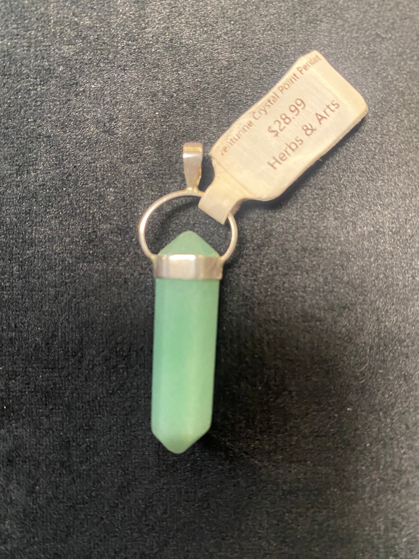 Pendant Aventurine Crystal Point