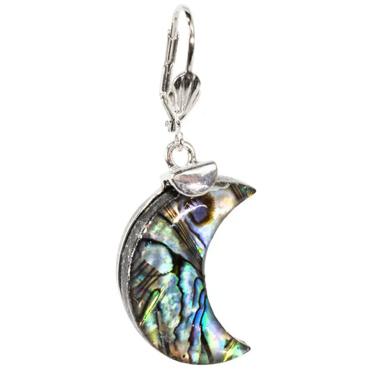 Earring Moon Abalone Dangle