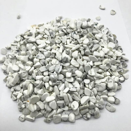 white smooth polished tiny stone chips with black and grey crackled pattern