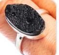 Ring Tektite Raw 8.75